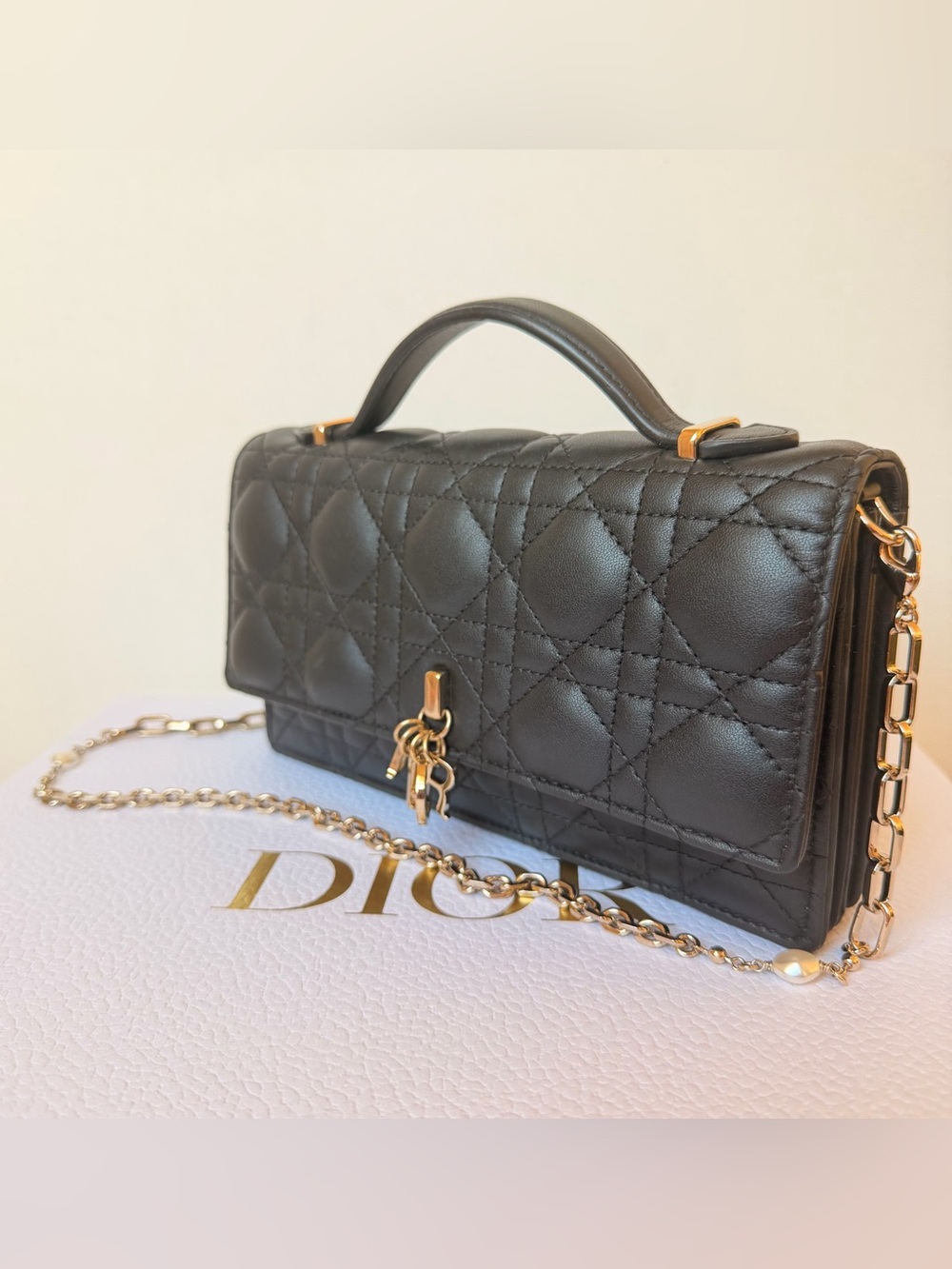 Dior My Dior Mini Bag Black Lambskin GHW - Picture 2 of 9
